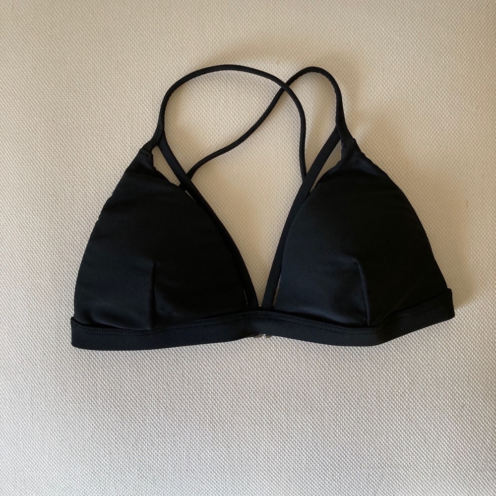 Plain Black Hollister Bikini Top